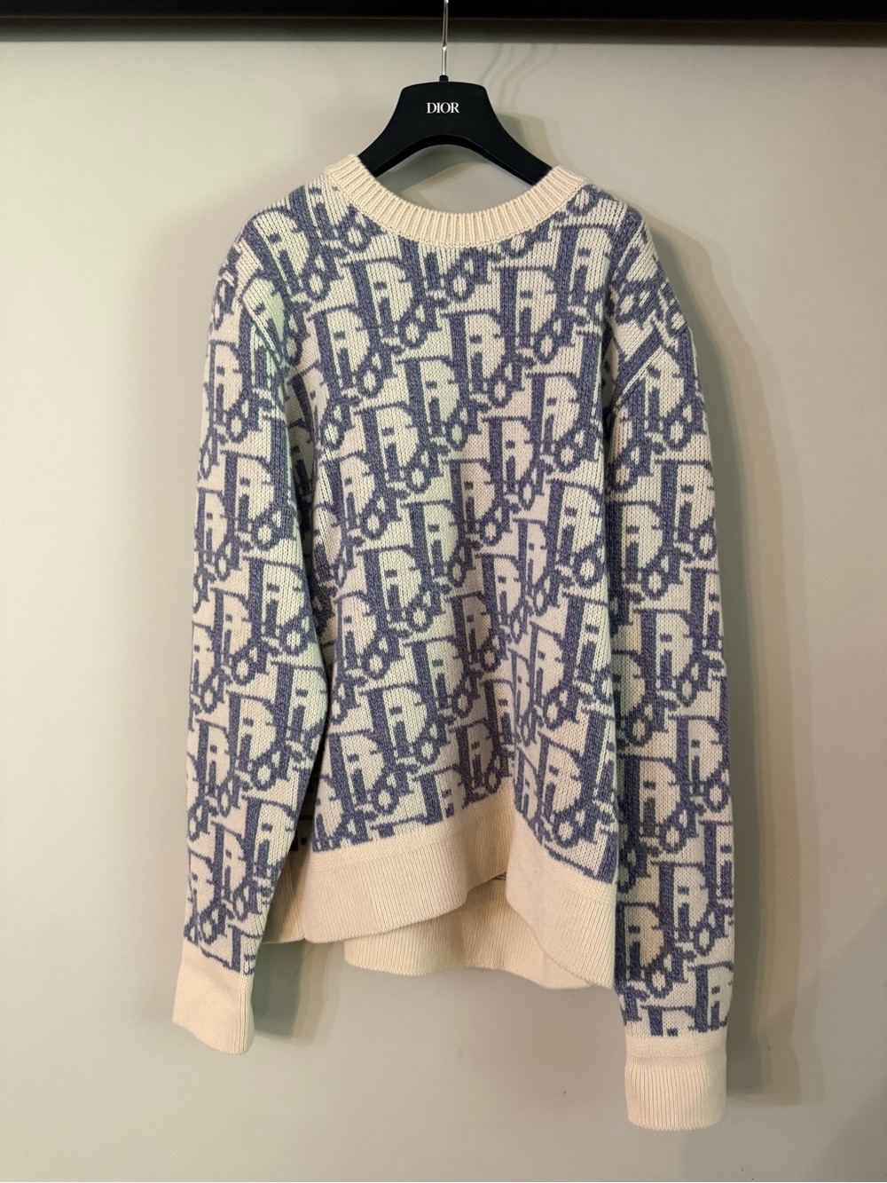 Christian Dior oblique knit Men’s pullover Brand New Authentic